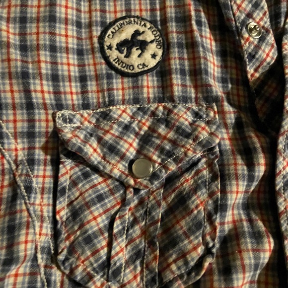 Ring of Fire California Rodeo Flannel Button Down - Picture 7 of 8